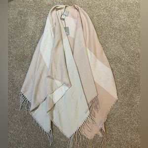 Soia&Kyo Pink White and Cream Cardigan/Scarf